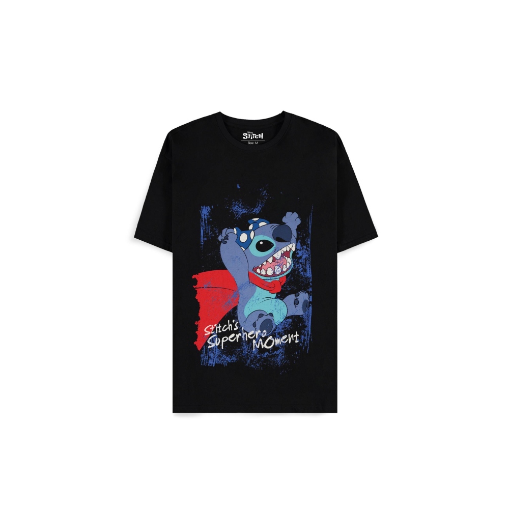 Disney Lilo & Stitch - Superhero Tshirt Homme - Noir